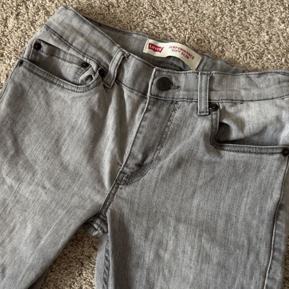Boys gray Levi’s performance 511 Slim Jeans size 12 , 26”x26” - Picture 4 of 10